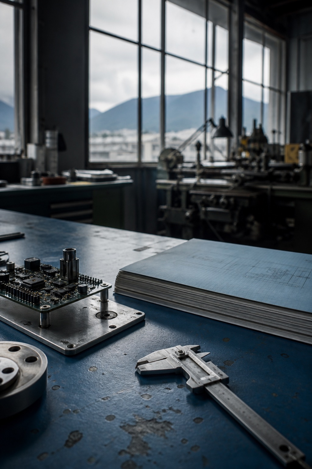 Detail of a precision workshop